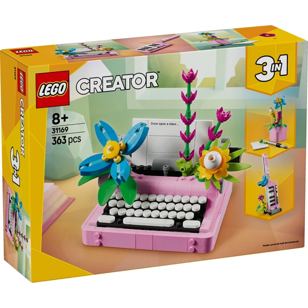 LEGO® CREATOR TYPEWRITER WITH FLOWERS