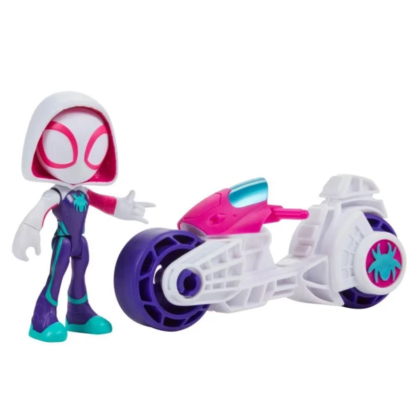 SPIDEY AND HIS AMAZING FRIENDS GHOST SPIDER ΜΕ ΜΟΤΟΣΥΚΛΕΤΑ