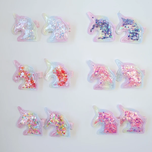 HAIR CLIP UNICORN - 6 COLOURS