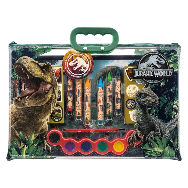 ΣΕΤ ΖΩΓΡΑΦΙΚΗΣ ΔΙΑΦΑΝΗ ΤΣΑΝΤΑ JURASSIC WORLD ΓΙΑ 3+ ΧΡΟΝΩΝ
