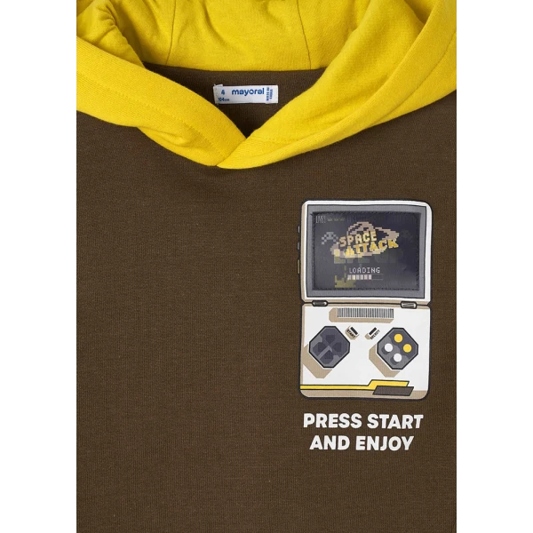 MAYORAL SWEATSHIRT PLAY INTERACTIVE MOCHA