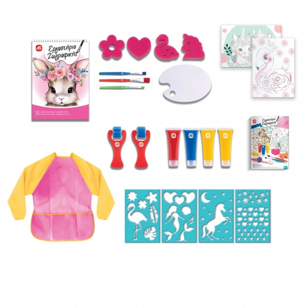 HAPPIHOBBI JUNIOR PAINTING WORKSHOP FOR 4+ YEARS - 2 DESIGNS
