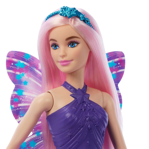 BARBIE ΚΟΥΚΛΑ ΝΕΡΑΪΔΑ ΜΠΑΛΑΡΙΝΑ ΜΩΒ ΦΤΕΡΑ