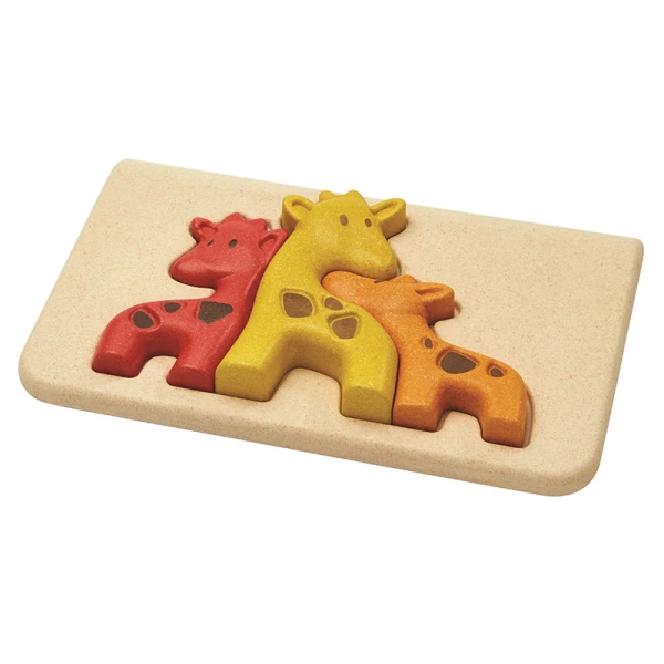 PLAN TOYS WOODEN PUZZLE WITH GIRAFFE