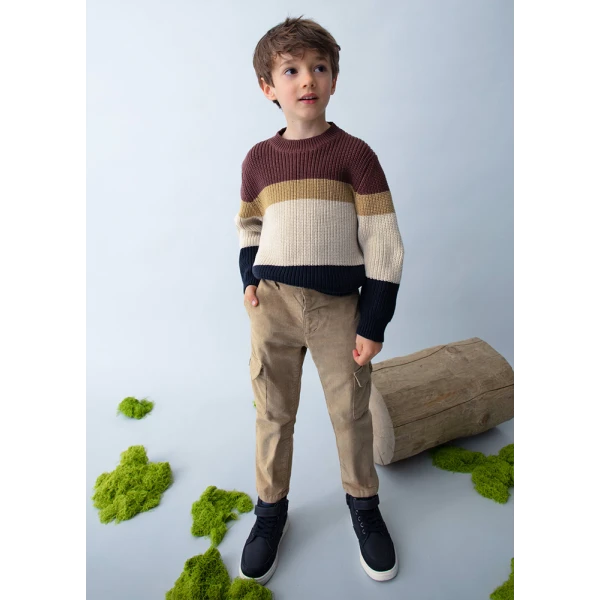 MAYORAL JERSEY BLOCKING PLUM 