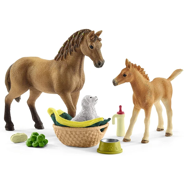 ΜΙΝΙΑΤΟΥΡA SCHLEICH ΑΞΕΣΟΥΑΡ ΣΕΤ ΠΕΡΙΠΟΙΗΣΗΣ ΓΙΑ ΜΙΚΡΑ ΖΩΑ ΤΗΣ ΣΑΡΑ