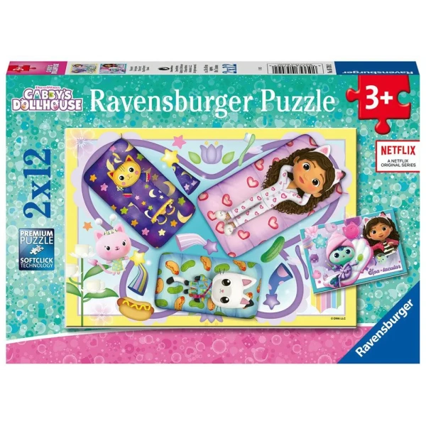 RAVENSBURGER PUZZLE 2X12 pcs GABBY\'S DOLLHOUSE