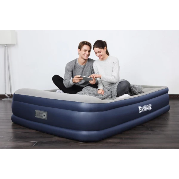 BESTWAY INFLATABLE TRITECH AIRBED QUEEN BUILT-IN AC PUMP 203X152X46 cm 
