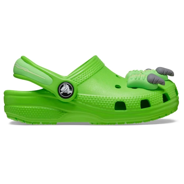 CROCS CLASSIC I AM DINOSAUR CLOG T GREEN SLIME