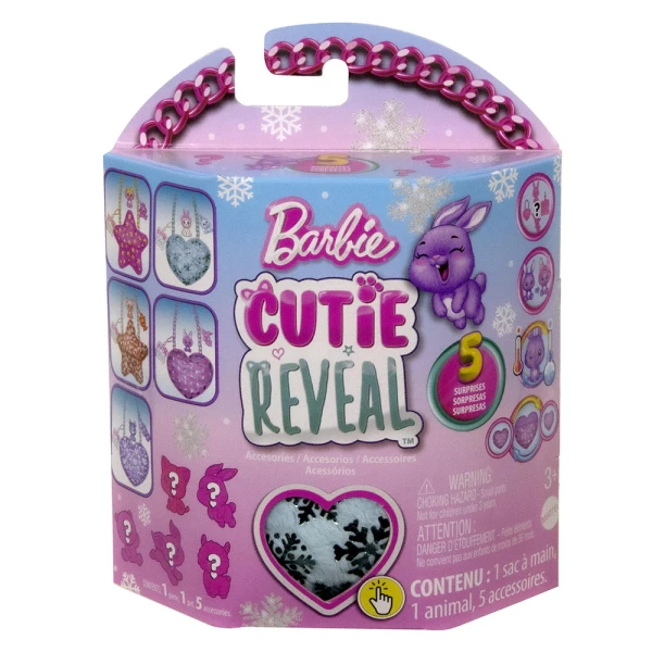 BARBIE CUTIE REVEAL PURSE WINTER SPARKLE - 5 DESIGNS
