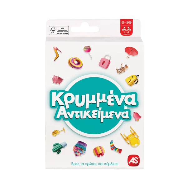 AS GAMES CARD GAME HIDDEN OBJECTS FOR AGES 6-99 AND 2-4 PLAYERS