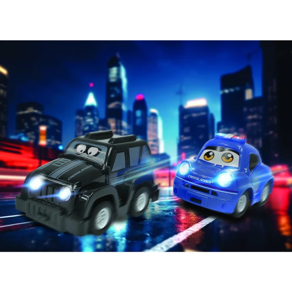 LEXIBOOK SET CROSSLANDER TWIN 2 REMOTE CONTROL CARS POLICE AND THIEF