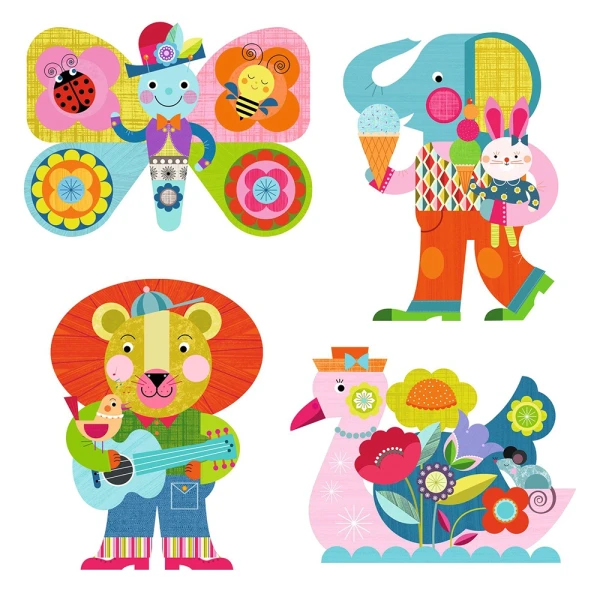 DJECO MAGIC PAINTING WITH WATER MARKER HAPPY ANIMALS