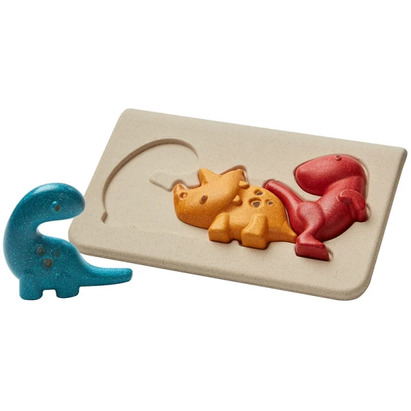 PLAN TOYS ΞΥΛΙΝΟ ΠΑΖΛ ΜΕ ΔΕΙΝΟΣΑΥΡΟΥΣ