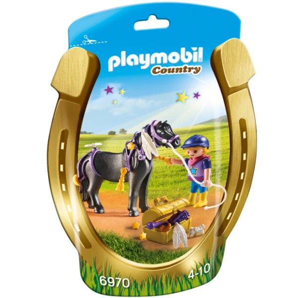 PLAYMOBIL COUNTRY ΠΟΝΥ ΜΕ ΑΣΤΕΡΑΚΙΑ ΚΑΙ ΚΟΡΙΤΣΑΚΙ