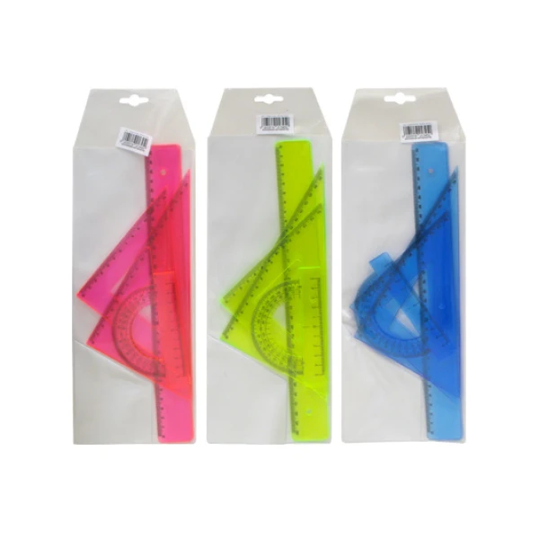 METRON GEOMETRY TRANSPARENT SET 30 cm - 3 COLOURS