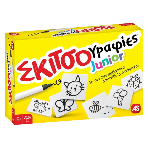AS GAMES BOARD GAME SKITSOGRAFIES JUNIOR FOR AGES 5+ AND 3+ PLAYERS