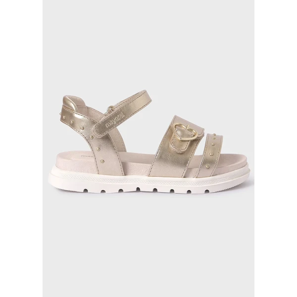 SANDALS STUDDED GOLD