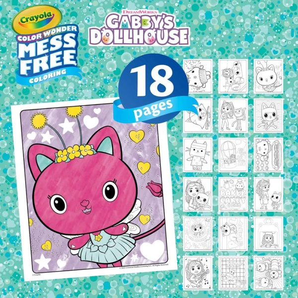 CRAYOLA COLOR WONDER GABBY\'S DOLLHOUSE COLORING SET