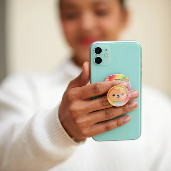 SQUISHMALLOWS UNIVERSAL PHONE GRIP & ΒΑΣΗ ΣΤΗΡΙΞΗΣ - LEONARD THE LION