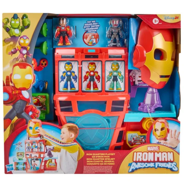 MARVEL IRON MAN AND HIS AWESOME FRIENDS ΣΕΤ ΠΑΙΧΝΙΔΙΟΥ IRON QUARTERS