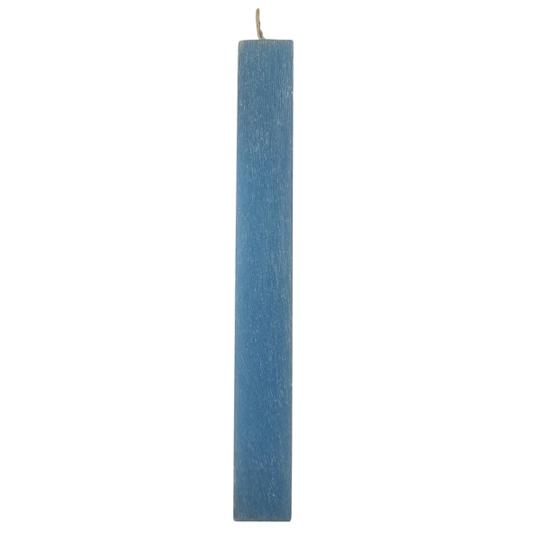 UNIKER AROMATIC SCRAPED FLAT CANDLE 3.5X1.5X29 cm AQUA