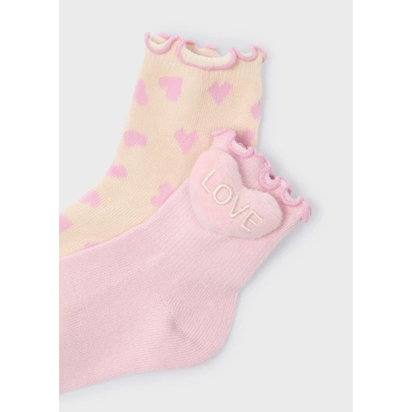 MAYORAL SET 2 SOCKS PINK 