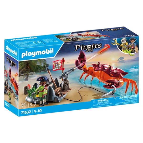 PLAYMOBIL PIRATES BATTLE WITH THE GIANT CRAB