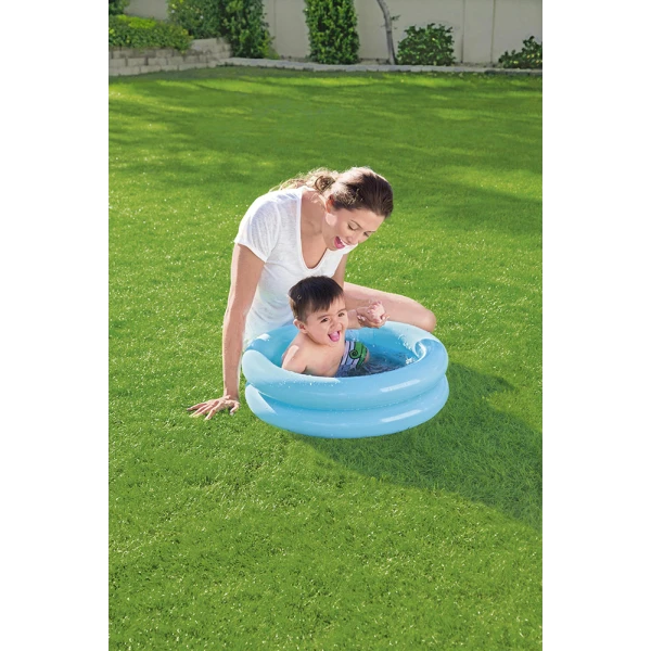 BESTWAY ROUND POOL 61X15 cm 2 RINGS BLUE