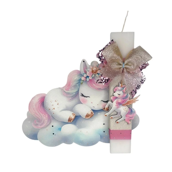 FEELING WOOD ΧΕΙΡΟΠΟΙΗΤΗ ΛΑΜΠΑΔΑ BABY UNICORN SLEEP