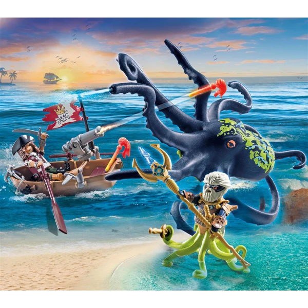 PLAYMOBIL PIRATES BATTLE WITH THE GIANT OCTOPUS