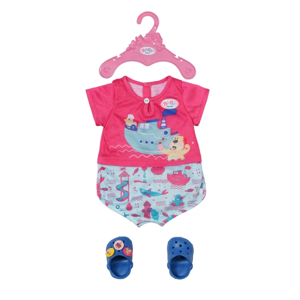 ZAPF CREATION BABY BORN ΠΥΤΖΑΜΑ & ΠΑΠΟΥΤΣΑΚΙΑ 43 cm