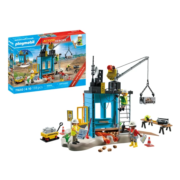 PLAYMOBIL ACTION HEROES CONSTRUCTION SITE