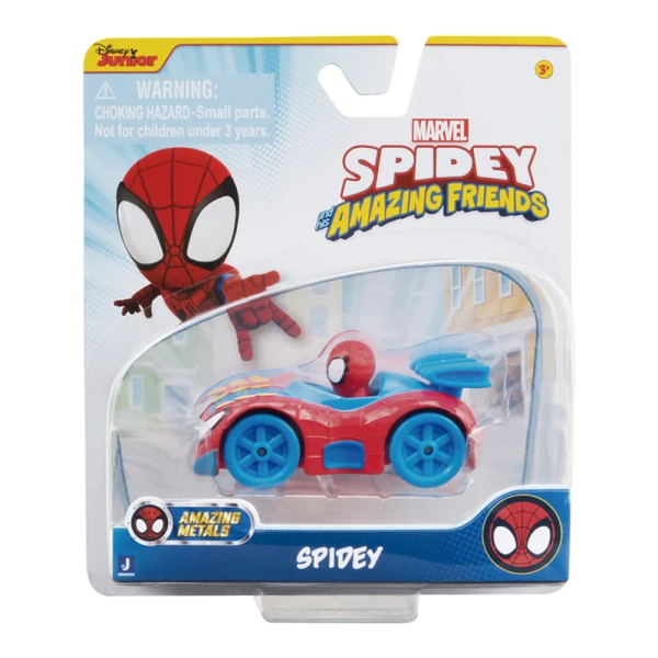 SPIDEY AND HIS AMAZING FRIENDS ΜΕΤΑΛΛΙΚΟ ΟΧΗΜΑ 7,5 εκ. ΜΕ ΦΙΓΟΥΡΑ W1 - SPIDEY