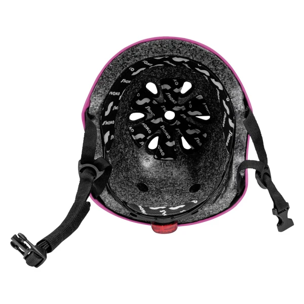 SHOKO PROTECTIVE HELMET WITH LIGHT - BUBBLE BLUSH