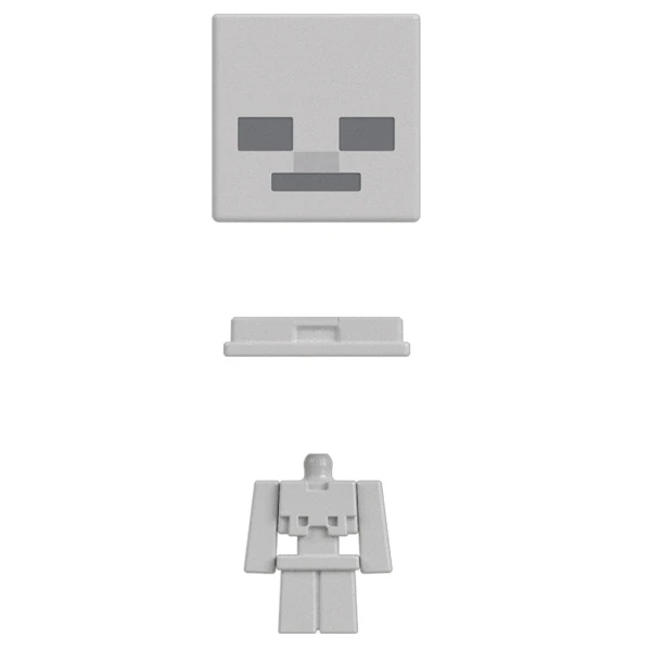 MINECRAFT MOB HEAD MINI FIGURE - GREY 