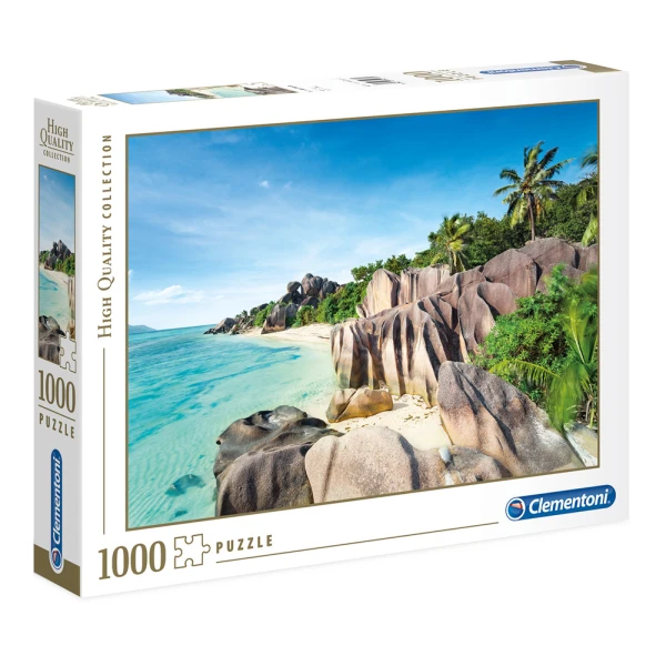 CLEMENTONI PUZZLE 1000 pcs HIGH QUALITY COLLECTION PARADISE BEACH