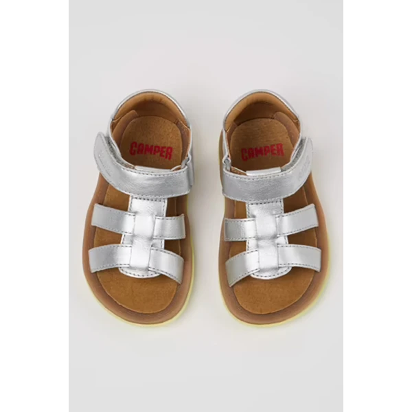 CAMPER KIDS SANDALS GIRL BICHO SILVER