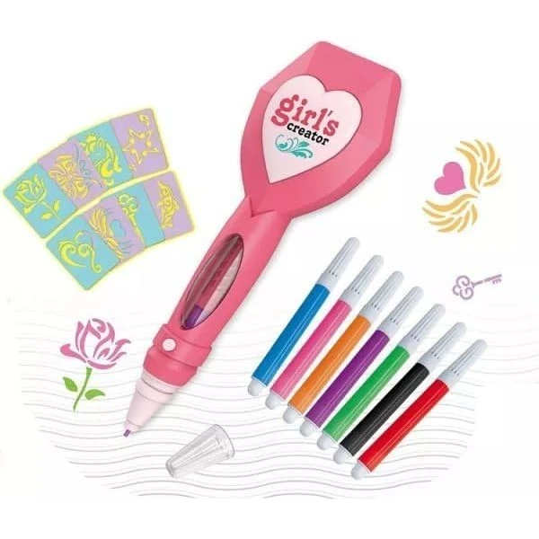 SET TATTOO ΜΕ ΗΛΕΚΤΡΟΝΙΚΟ ΣΤΥΛΟ ΧΡΩΜΑΤΑ ΚΑΙ ΣΧΕΔΙΑ