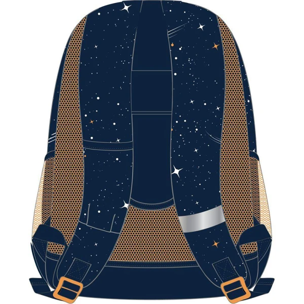 SCHOOL BACKPACK 32X18X43 cm WITH 3 CASES - NASA ASTRONAUT IN UNIVERSE