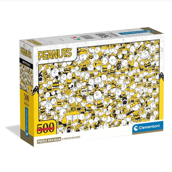 CLEMENTONI HIGH QUALITY COLLECTION PUZZLE - PEANUTS 500 PCS
