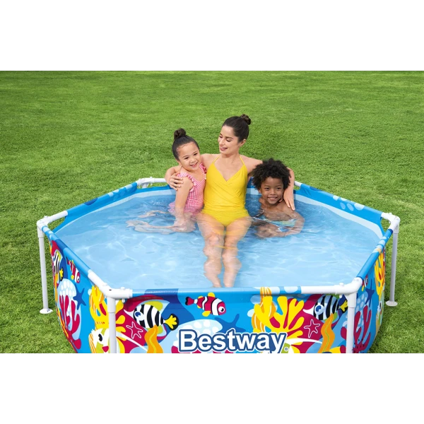 BESTWAY STEEL PRO UV CAREFUL 183X51 cm SPLASH-IN-SHADE PLAY POOL