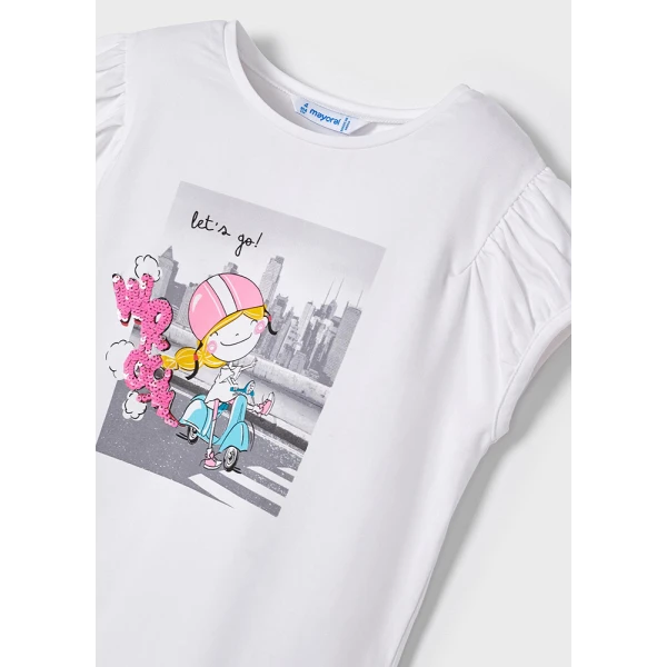 MAYORAL SHORT SLEEVES BLOUSE WHITE
