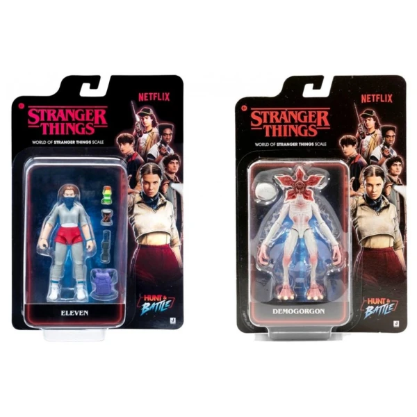 STRANGER THINGS 10cm ARTICULATED FIGURE WITH ACCESSORIES - 2 DESIGNS