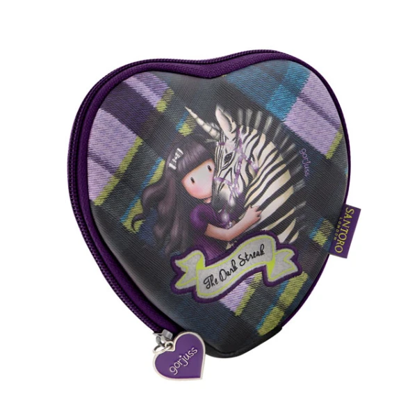 GORJUSS TARTAN HEART PURSE THE DARK STREAK