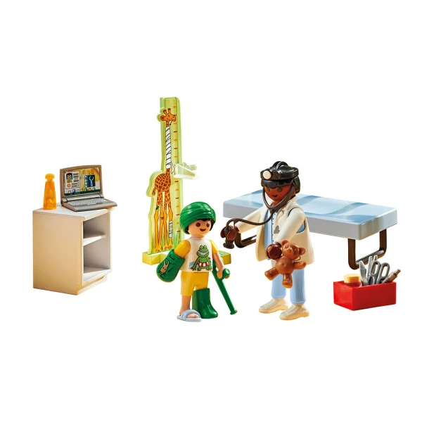 PLAYMOBIL ACTION HEROES PEDIATRICIAN WITH TEDDY BEAR