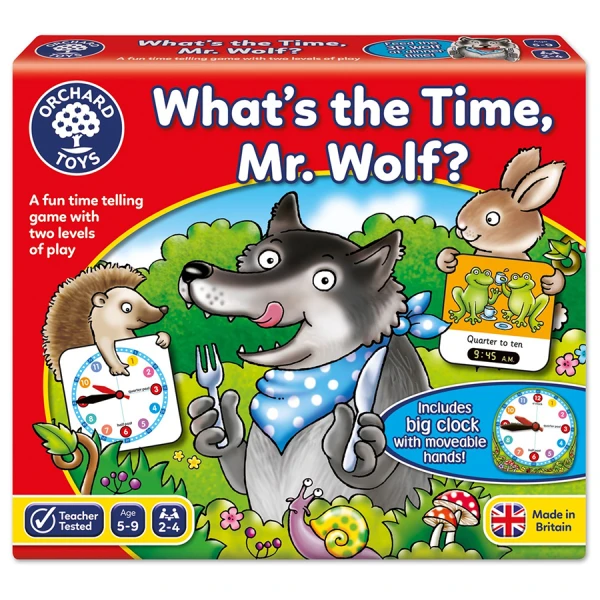 ORCHARD TOYS BOARD GAME WHAT\'S THE TIME Mr. WOLF?