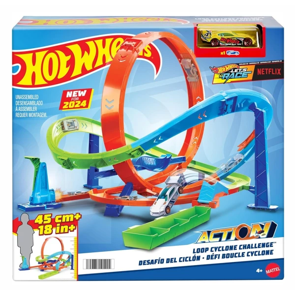 HOT WHEELS TRACK SUPER EXTREME LOOP CYCLONE CHALLENGE