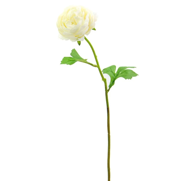WHITE PEONY STEM 37 cm