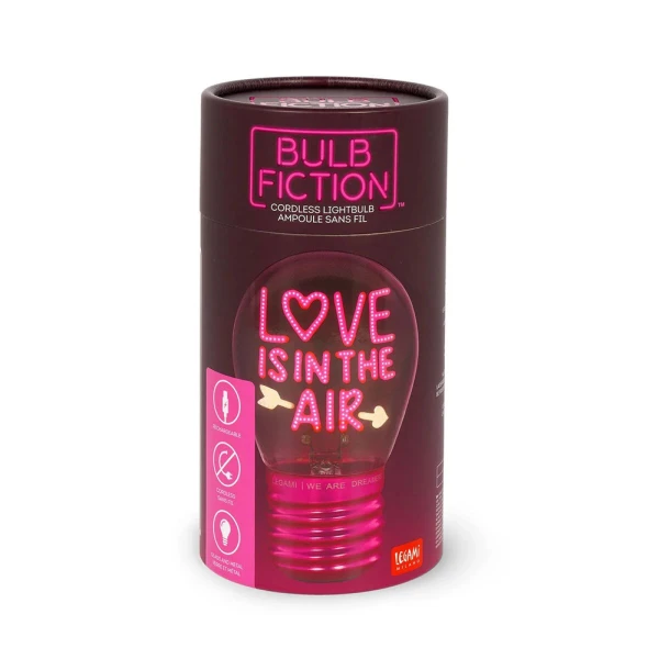 LEGAMI ΕΠΙΤΡΑΠΕΖΙΟ ΦΩΤΙΣΤΙΚΟ ΣΧΗΜΑ ΛΑΜΠΑ BULB FICTION - LOVE IS IN THE AIR